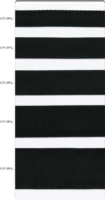 BT-925 PP-Gurtband (1,5 mm dick x Köperbindung, flach)