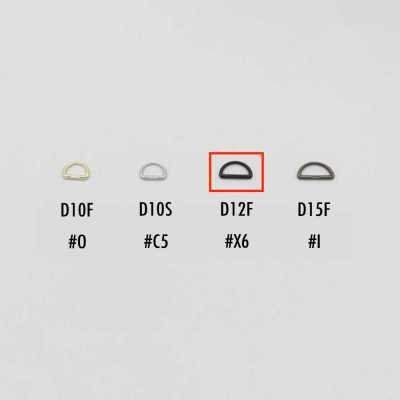 D12F YKK D-Ring-Zuglasche für Schieber 12MM (ab Größe 5)