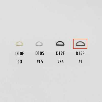 D15F YKK Zusatz-Zuglasche D-Ring für Schieber 15 mm (für Größe 5 und größer)