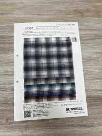 35502 50 Einzelfaden Baumwolle Gewellter Lawn Ombre Check[Textilgewebe] SUNWELL Sub-Foto