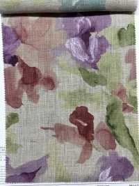 7025-710-1 Leinen-Webstuhl (Aquarell-Blumenmuster)[Textilgewebe] HOKKOH Sub-Foto