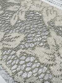 KKF8725-W-D1 Breite, Melierte Jacquard-Spitze Aus Polyester[Textilgewebe] Uni Textile(Komon Studio) Sub-Foto