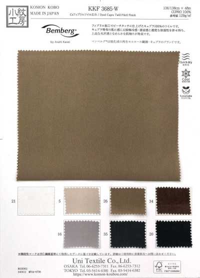 Cu Fibril-Twill Breitbreite