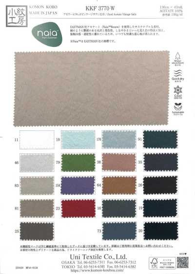 KKF3770-W Acetat Liquid Vintage-Satin, breite Breite