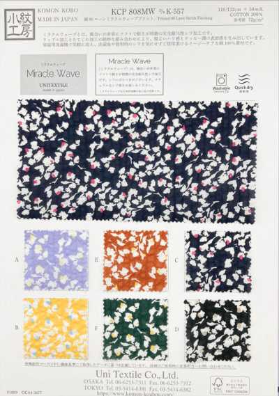 KCP808MW-DK-557 Baumwoll-Lawn 80 Miracle Wave-Druck