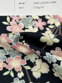 850496 SEVENBERRY® Lawn Japanisches Blumenmuster[Textilgewebe] VANCET Sub-Foto