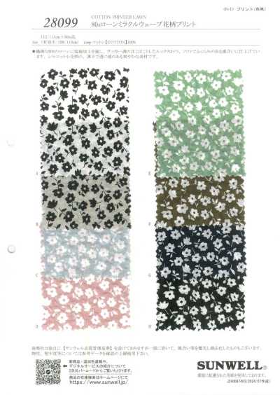 80er Lawn Miracle Wave Blumenprint