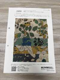 28090 Leinen-Webstuhl Aus Leinen Mit Blumendruck Und Engelsweichem Finish[Textilgewebe] SUNWELL Sub-Foto