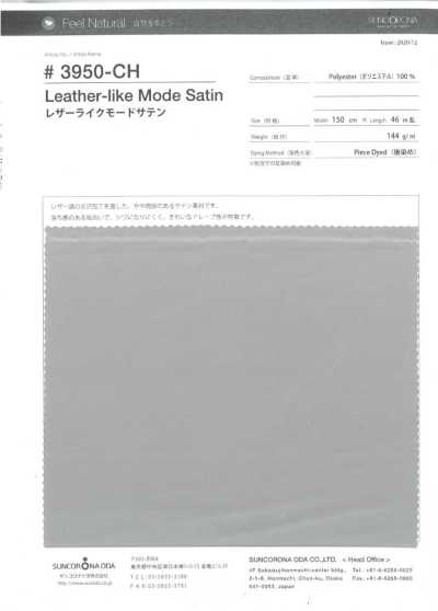 3950-CH Lederähnlicher Modesatin