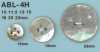 ABL4H 4- Muschel-Abalone-Muschelknopf