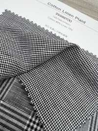 3SG007(5) Plaid Aus Baumwolle Und Leinen[Textilgewebe] Chambray Sub-Foto