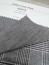 3SG007(5) Plaid Aus Baumwolle Und Leinen[Textilgewebe] Chambray Sub-Foto