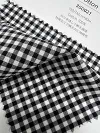 3SG021 Kariertes Karomuster Aus Natürlicher Stretch-Baumwolle[Textilgewebe] Chambray Sub-Foto