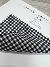 3SG021 Kariertes Karomuster Aus Natürlicher Stretch-Baumwolle[Textilgewebe] Chambray Sub-Foto