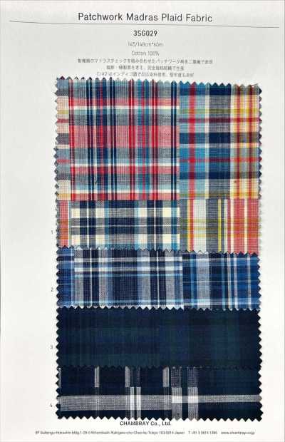 3SG029 Patchwork-Madras-Karo