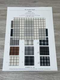 3SG034 Polyester/Baumwolle Plaid[Textilgewebe] Chambray Unterfoto