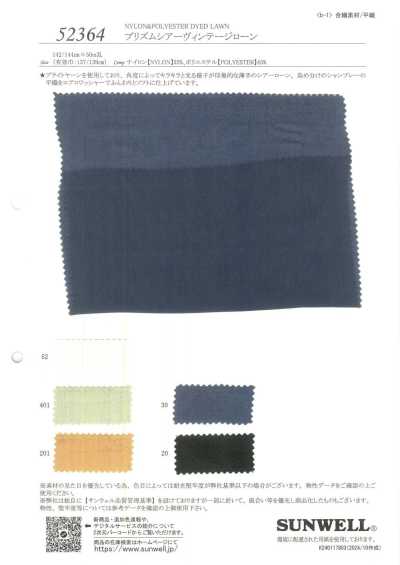 52364 Prism Transparenter Vintage-Batist