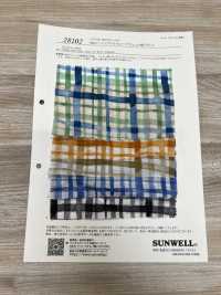 28102 80-fädiger Lawn Miracle Wave Karomuster-Druck[Textilgewebe] SUNWELL Sub-Foto