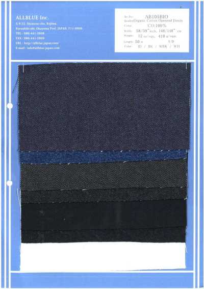 AB105BIO 13,7 oz Bio Open-End Antik-Denim