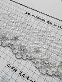 24903S Silber Lame Chemical Princess Farbe[Spitze] Kyowa Lace Sub-Foto