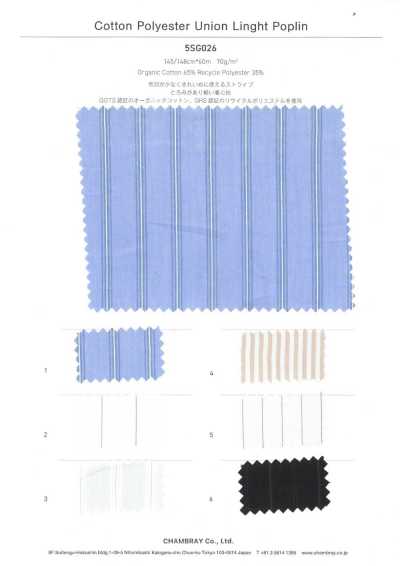 5SG026 Baumwoll-Polyester-Popeline