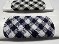 2525-BF T/C Gingham (Mittleres Karomuster) Schrägband[Bandbandschnur] Topman Industries Sub-Foto