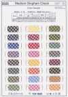 2525-PPT T/C Gingham (Mittleres Gitter) Dünnkern/Dickkern-Paspelband