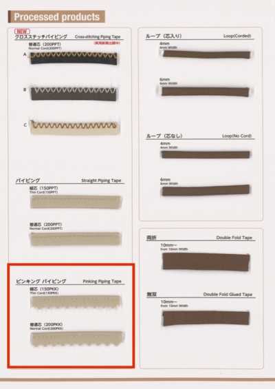 TM-0404-PKK TM Kunstleder-Zacken-Paspelband