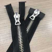 10-N-E-MR WALDES® Vintage-Reißverschluss, Neusilber, Größe 10, Polyesterband, Zweiwege-Trenner Asahi-Befestigungselemente Unterfoto