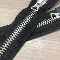 10-N-E-MR WALDES® Vintage-Reißverschluss, Neusilber, Größe 10, Polyesterband, Zweiwege-Trenner Asahi-Befestigungselemente Unterfoto