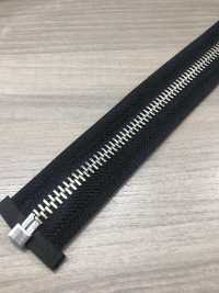 8-N-E-OR WALDES® Vintage-Reißverschluss, Neusilber, Größe 8, Polyesterband, Offen Asahi-Befestigungselemente Unterfoto