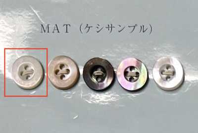 EX101MAT 4-Loch gerandeter Perlmuttknopf Takase matt