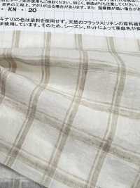 AZUMADAKI-120 Bio-Baumwolle Dobby Check Eastern Cooking Process[Textilgewebe] Komatsuwa Textile Sub-Foto