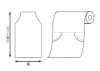 41926 PE-Flachrollenabdeckung, Breite 500 Mm X 800 Mm