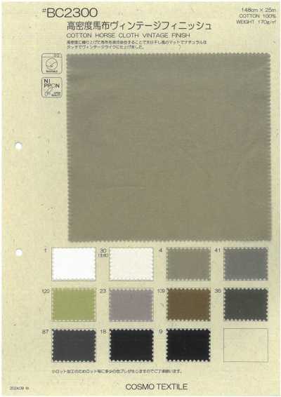 BC2300 Hochdichtes Hochdichtes Popeline Vintage-Finish