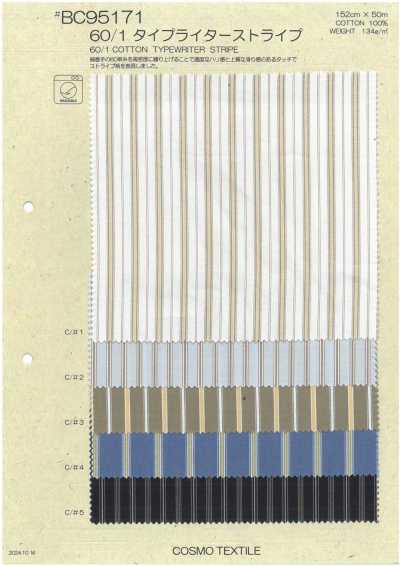 BC95171 60/1 Typewriter-Stoff Streifen