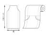 ROLLCOVER-WG-WIDE Breiter PE-Rollenbezug Mit Seitenfalten