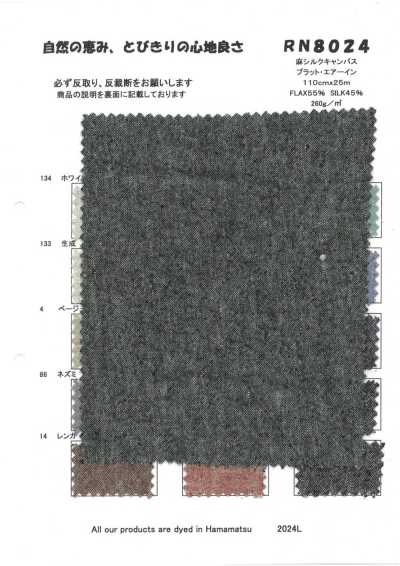 RN8024 Leinen-Seide-Canvas Platt Air-In