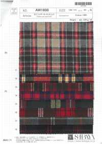 AW1600 30/2 Shaggy Tartan Karo[Textilgewebe] SHIBAYA Sub-Foto