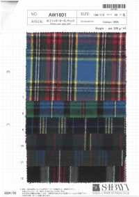 AW1601 30/2 Shaggy Tartan Karo[Textilgewebe] SHIBAYA Sub-Foto