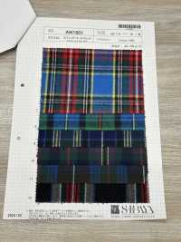 AW1601 30/2 Shaggy Tartan Karo[Textilgewebe] SHIBAYA Sub-Foto