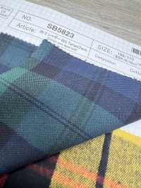 SB5823 30/2 Shaggy Tartan Großes Tartan-Karo[Textilgewebe] SHIBAYA Sub-Foto