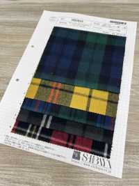 SB5823 30/2 Shaggy Tartan Großes Tartan-Karo[Textilgewebe] SHIBAYA Sub-Foto