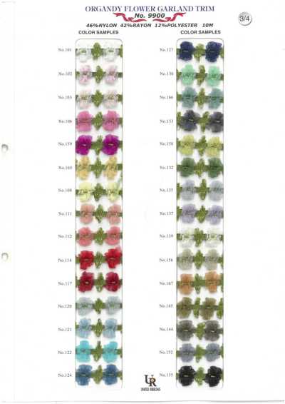 9900 Nylon-Organzagirlande