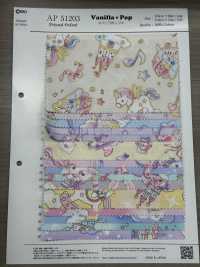 AP51203 Bedrucktes Oxford-Vanillepop[Textilgewebe] COSMO TEXTILE Sub-Foto