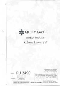 RU2490 Quiltgate Lulu Bouquet Klassische Bibliothek 4[Textilgewebe] COSMO TEXTILE Sub-Foto