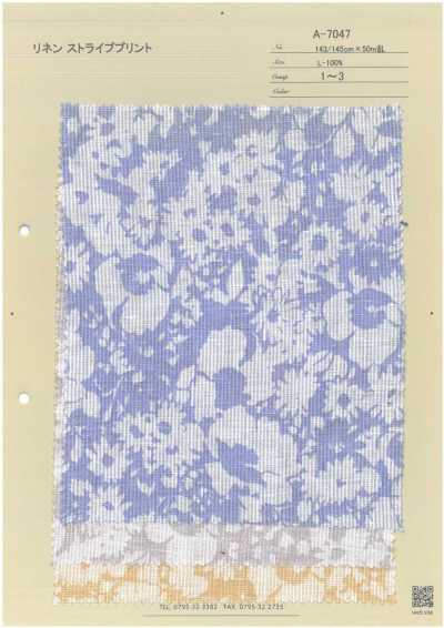 Leinen-Streifen-Print