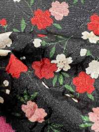 88635 SEVENBERRY® Chirimen Jacquard Kirschblüte/Hanfblatt[Textilgewebe] VANCET Sub-Foto