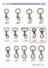 TRIGGER-SNAP-HOOK-3 Mini Aminus mit quadratischem Kopf