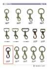 TRIGGER-SNAP-HOOK-4 Rundkopf Mini Aminus 12mm